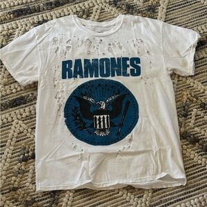 Ramones Distressed Graphic Band Tee